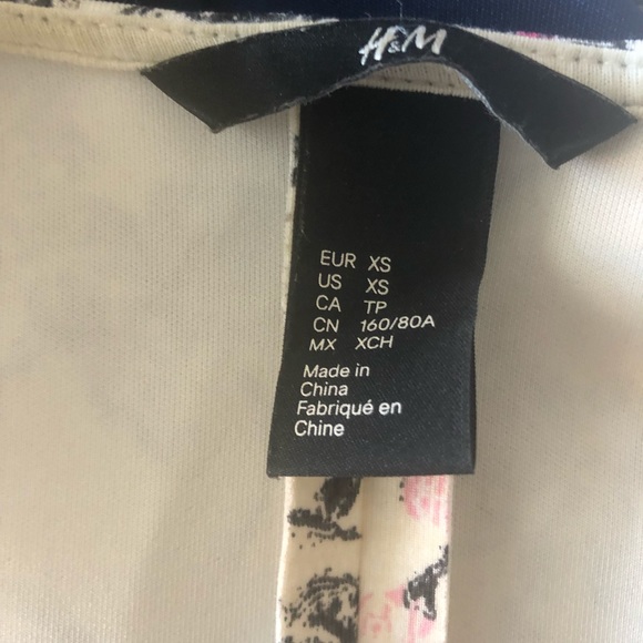 H&M Fit & Flare Floral Dress Scuba Material - Picture 6 of 7